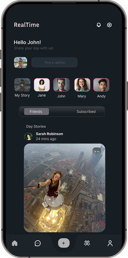 RealTime app screenshot